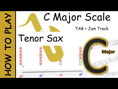 How to play C major on Tenor Saxophone