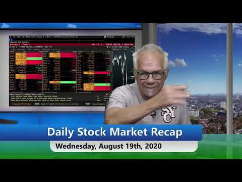 August 19th, Daily Stock Market Recap with Tom O'Brien - 2020
