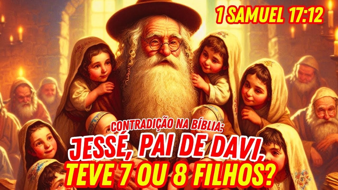 Por que um texto diz que Jessé teve 7 filhos e em outro diz que teve 8 filhos?