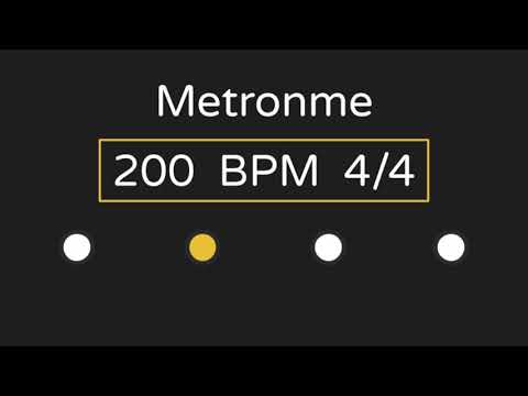 200 Bpm Metronome (with Accent ) | 4/4 Time |