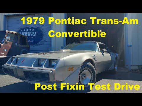 Firebird Trans-Am Convertible "Post Repair QA Test Drive"! 1979 Trans-Am Road Testing!