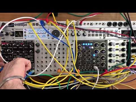 eurorack modular synthesizer: percussive demo WMD KRAKEN, FRACTUE and CRATER