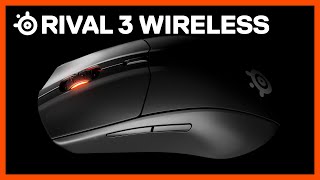 SteelSeries Rival 3 Wireless Optical Gaming Mouse with Brilliant Prism RGB Lighting (Certified Refurbished)