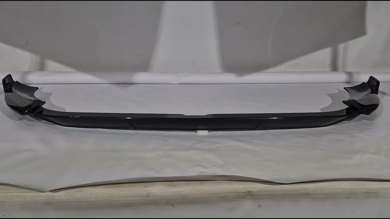 Mercedes E-class W213 2016-2023 Front Bumper Lip Spoiler (for AMG-Line 2020-2023, Carbon) Video 1
