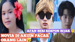 Download lagu RESPON BIJAK ‼️Afan Sedikit Tak Terima Novia Di Akui Pacar Orang Lain🤫 mp3
