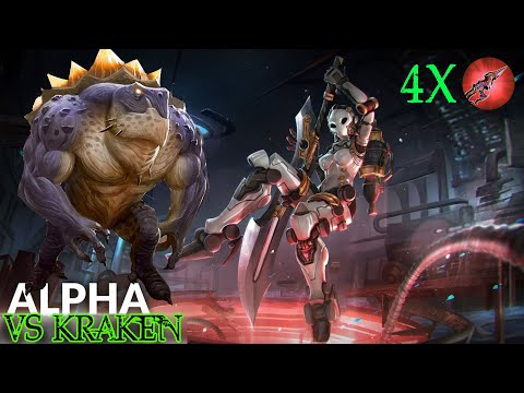 VAINGLORY , ALPHA Vs KRAKEN (Basic Attack)