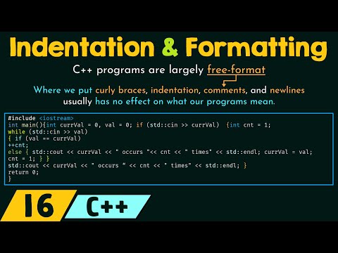 Indentation and Formatting of C Programs