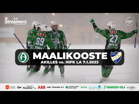 Kooste bandyliigan ottelusta Akilles - HIFK 7.1.2023