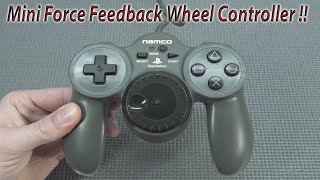 Awesome Playstation Controller With a Force Feedback Mini Wheel !! 😎 Namco