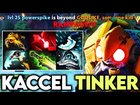 Kaccel Tinker Crazy Rampage - Intense Late Game Battle vs Terror Blade Dota 2