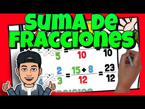 🔴 SUMA de FRACCIONES con DIFERENTE DENOMINADOR [Súper Fácil]