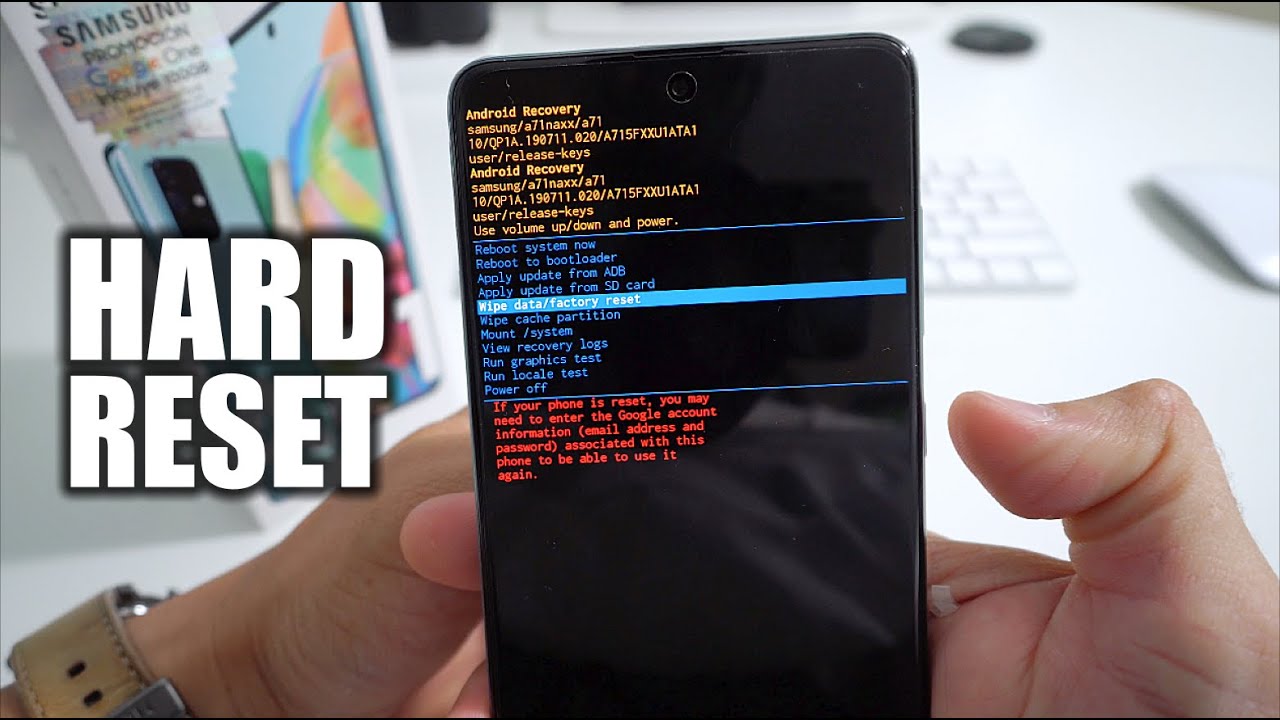 How To Reset Samsung Galaxy A71 - Hard Reset
