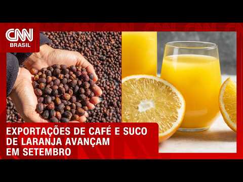 Exportações de suco de laranja e café crescem em setembro | CNN AGRO NEWS