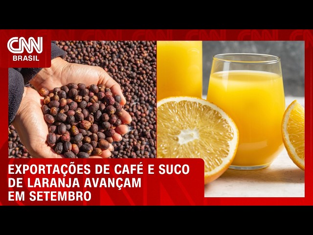 Exportações de suco de laranja e café crescem em setembro | CNN AGRO NEWS