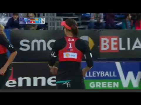 Borger/Büthe GER [3]-Forrer/Vergé-Dépré SUI [5]-Round 2-European Championship Final 2016.06.03