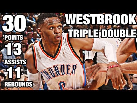 Russell Westbrook 4th Triple Double of the Season | 11.18.16