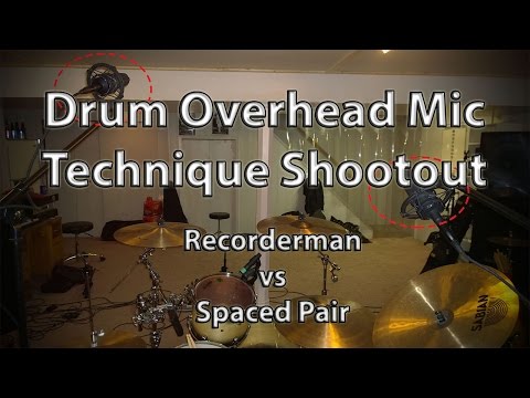 Drum Overhead Mic Technique Shootout - Recorderman vs Spaced Pair