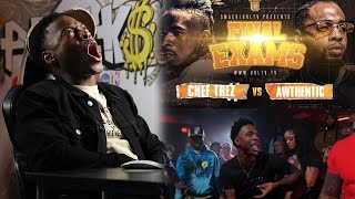 CHEF TREZ VS AWTHENTIC INSANE BRAWL😲 During #FinalExams WEEK😳 SMACK/URLTV CRAZY 🔥 BATTLE - REACTION