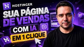 Como Criar uma Página de Vendas com Inteligência Artificial na Hostinger com Criador de Sites com IA
