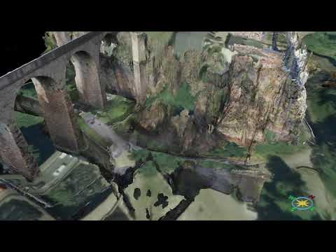 New Mills Tiled model with Environment Agency elevation data