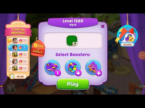 Homescapes Level 1560 Hard Level