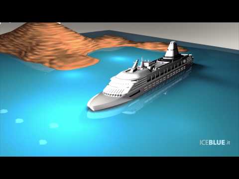 (HD) Ricostruzione 3D incidente Costa Concordia - 3D Animation of Costa Concordia accident