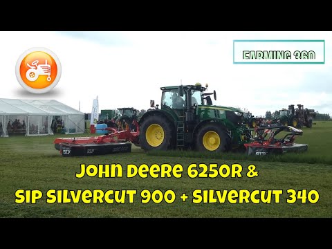 John Deere Demonstrations | John Deere 6250R & Sip Silvercut Disc 900 C + Silvercut 340 FS