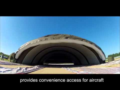 Inflatable Hangar, inflatable military shelter, aircraft hangar