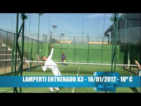 VIDEO PADEL LAMPERTI ENTRENANDO REMATES X3