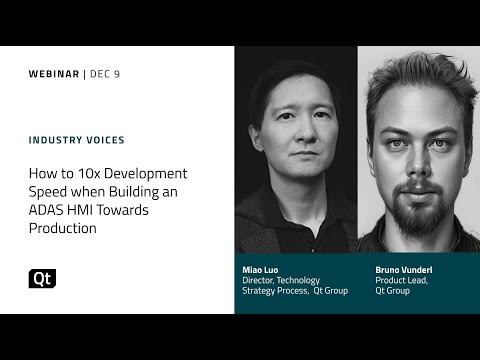 Webinar: How to 10x Development Speed when Building an ADAS HMI Towards Production