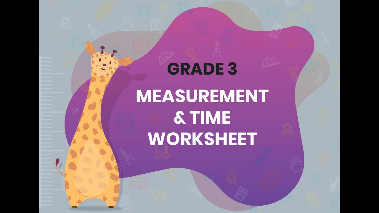 Grade 3 Measurement - Worksheet solution