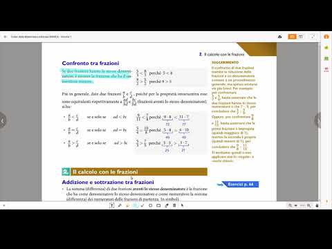 Videolezione 7 1BO: Confronto tra frazioni