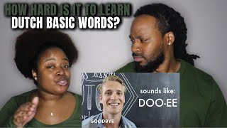 🇳🇱 American cCouple Learn How to Speak Dutch! | The Demouhets REACT The Netherlands