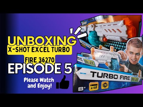 UNBOXING Zuru X-Shot Excel Turbo Fire 36270, 48 Foam Darts (Episode 5)