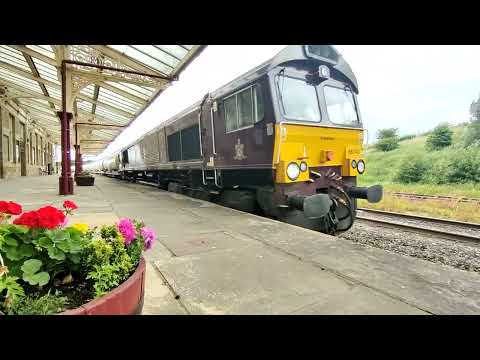 Castle Cement Freight Flow GBRf 66743 4N00 Hellifield 06/07/2022