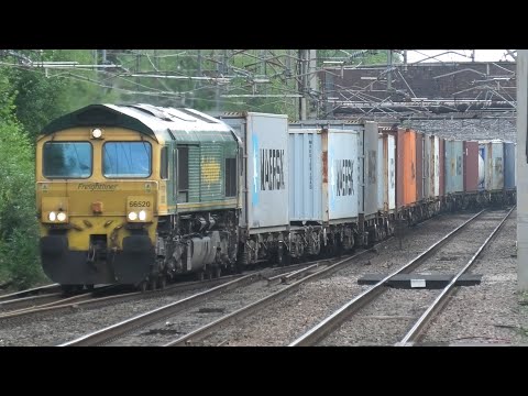 Bush Hour at Sandbach Cheshire Freight Trains Passenger Trains 18th June 2025