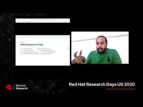 Unikernel  - Red Hat Research Days US 2020