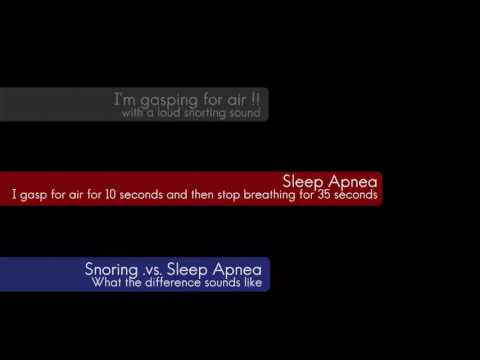 Snoring vs Sleep Apnea  - What the difference sounds like