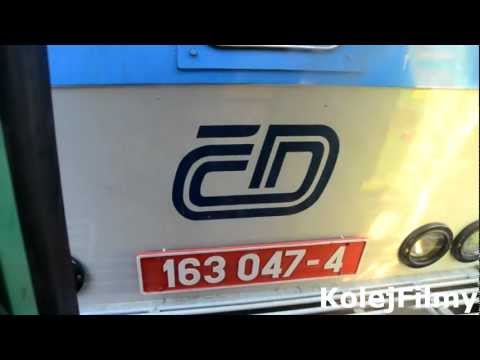 Škoda ČD 163 047-4 "Basia" - przyjazd + rozruch + odjazd