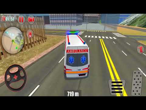 Ambulance Robot Car Transform Emergency Robot City Rescue Simulator - Android Gameplay nh