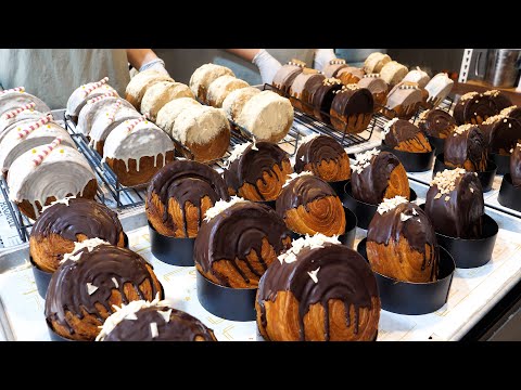 koreanisches heißestes Croissant! cremiges Kouign Amann zubereiten - Koreanisches Straßenessen