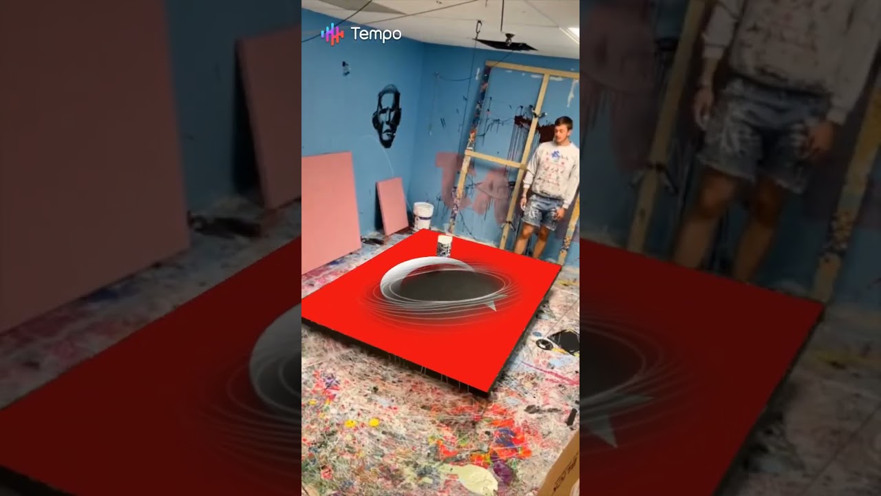 Turkey Flag Bucket Painting #tempo #tempoapp #viral #shorts