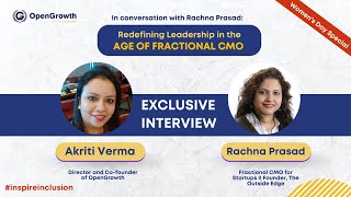 Women's Day Special -Fireside Chat with Rachna Prasad