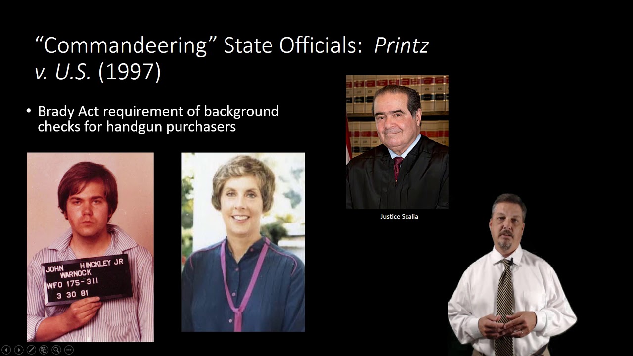 Constitutional Law: Commandeering