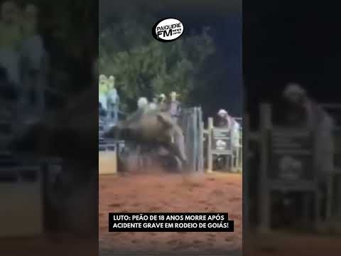 Luto: Peão de 18 anos morre após acidente grave em rodeio de Goiás! 😥