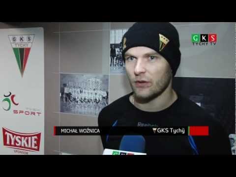 27 kolejka PLH: GKS Tychy - Comarch Cracovia 8:5. Michał Woźnica.