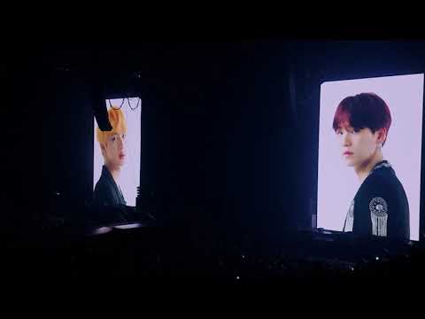 181017 BTS LY Tour Berlin | Jin & Suga VCR fancam 직캠