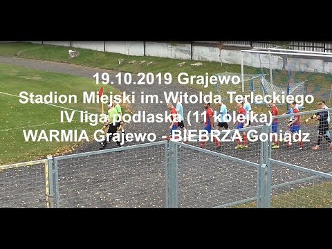 19.10.2019 IV LIGA PODLASKA (11 kolejka) WARMIA Grajewo - BIEBRZA Goniądz