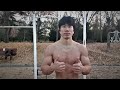 [맨몸운동 Vlog 11] 영하권 날씨에 눈이 내리기 전 벌크업 프리스타일 맨몸운동