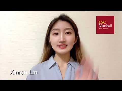 USC MS, Business Analytics Admissions Video 2021 - Xinran Lin